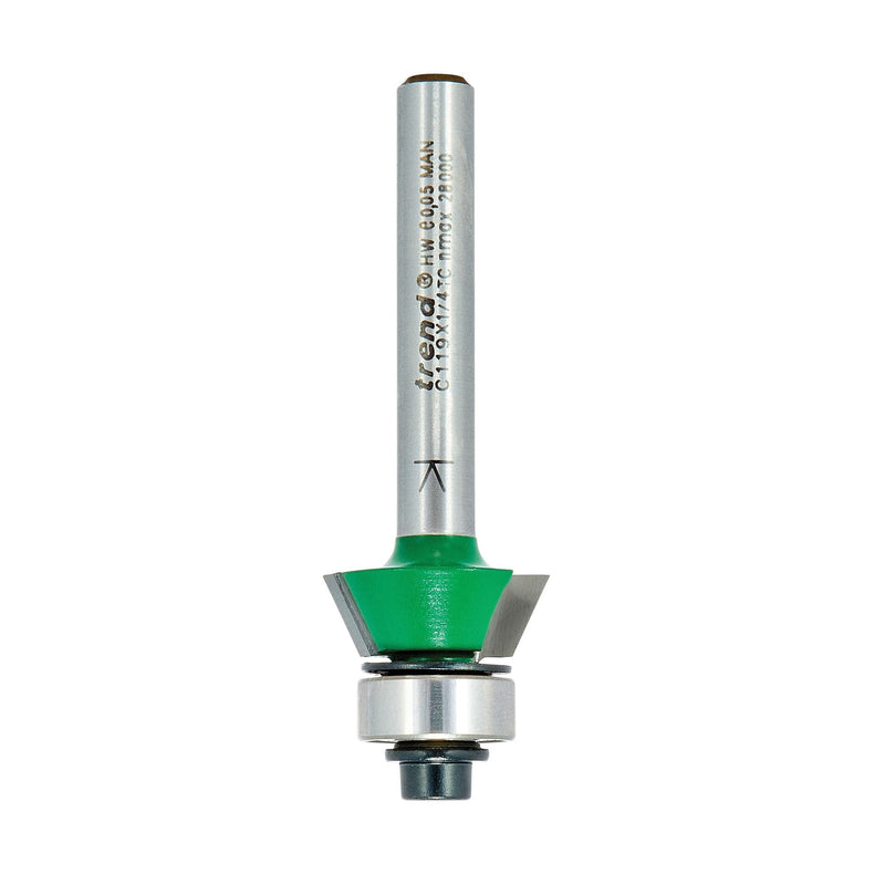 C119X1/4TC - Self guided bevel trim angle=65 degrees
