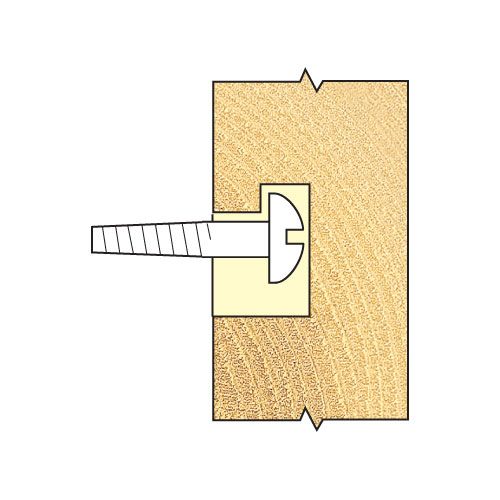 C120X1/4TC - Keyhole 9.5mm diameter