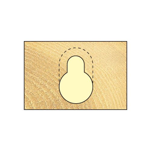 C120X1/4TC - Keyhole 9.5mm diameter