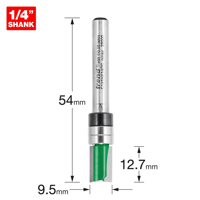 C121HX1/4TC - Template profile 9.5mm diameter