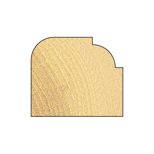 C127X1/4TC - Rounding over 6.3mm radius x 15.9mm cut