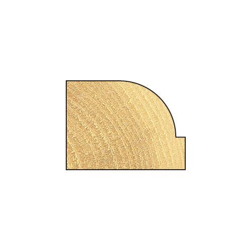 C128X1/4TC - Rounding over 9.5mm radius x 22.2mm cut