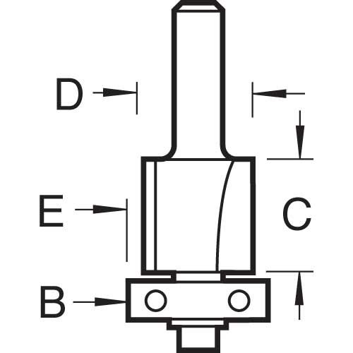 C133X1/4TC - Overlap trim12.7mm diameter