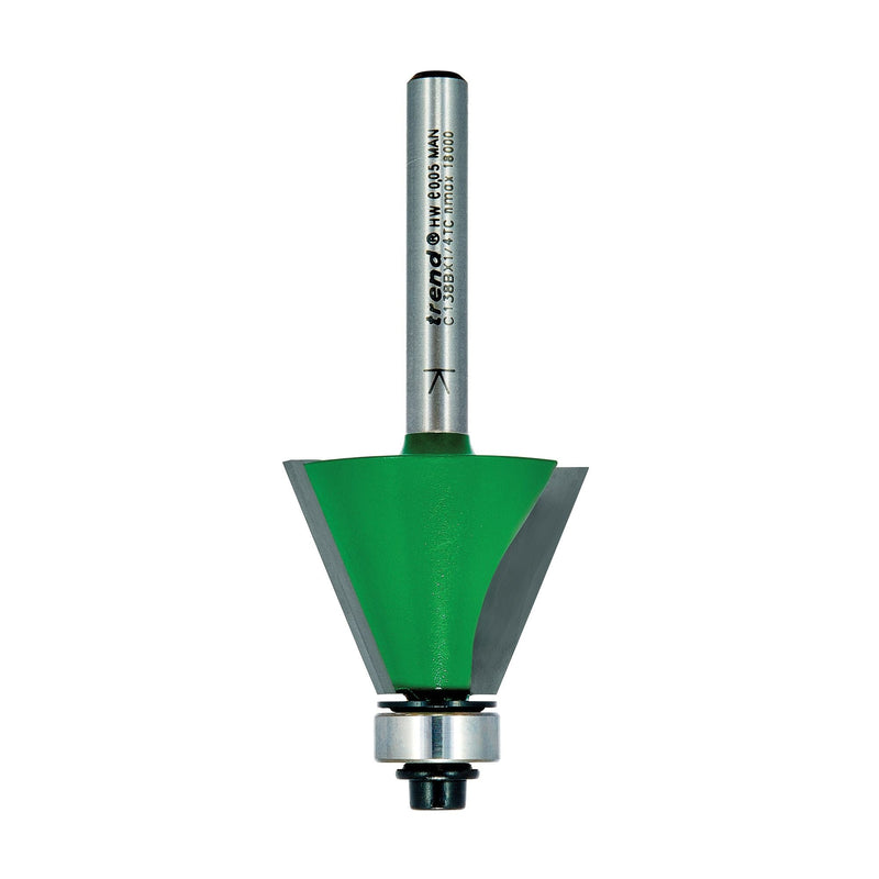 C138BX1/4TC - Self guided chamfer 67.5 degrees x 22.2mm cut