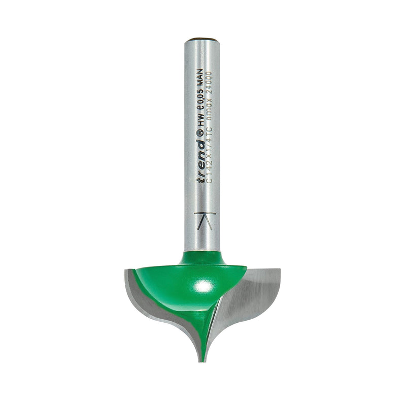 C142X1/4TC - Ogee mould 7.5mm radius x 27mm diameter