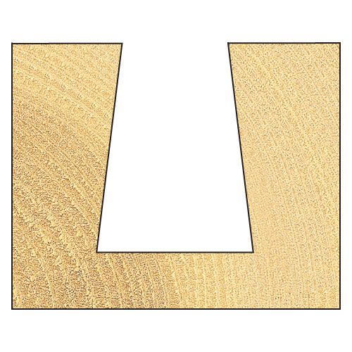 C179X1/2TC - Dovetail 19.1mm x 97 degrees x 25mm cut