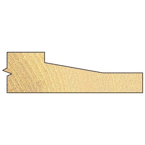C186X1/2TC - Bevel panel raiser 10 degrees 50mm diameter
