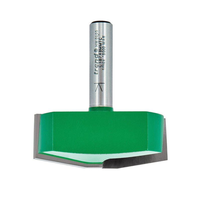 C187X8MMTC - Bevel panel raiser 10 degrees 41mm diameter