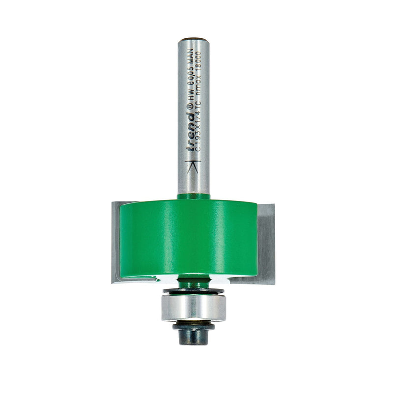 C193X1/4TC - Bearing guided rebater 31.8mm diameter x 15.9mm