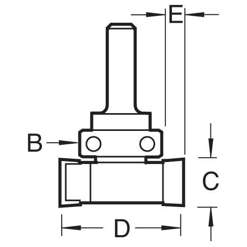 C220X8MMTC - Intumescent cutter 15mm x 24mm
