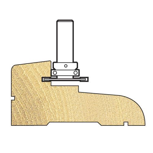 C211AX1/4TC - Weatherseal groover 2.5mm x 7mm