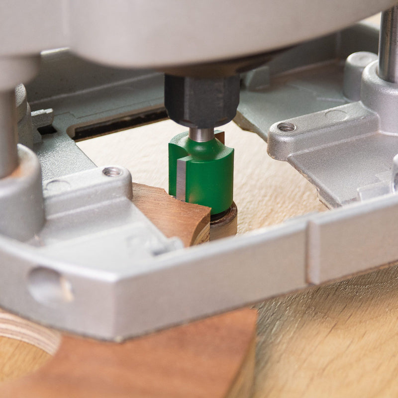 C290X1/4TC - Trend CraftPro 1/4in  Low Profile Bearing Guided Trimmer 19.1 dia x 16mm cut depth