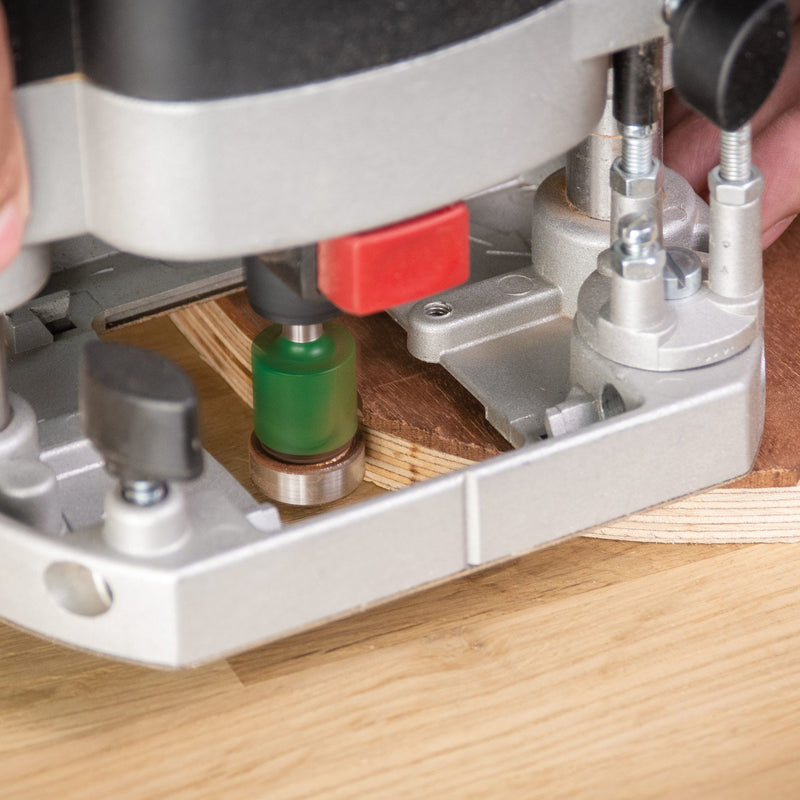 C290X1/4TC - Trend CraftPro 1/4in  Low Profile Bearing Guided Trimmer 19.1 dia x 16mm cut depth