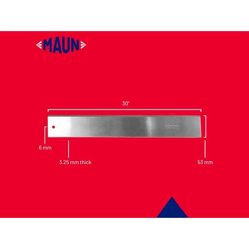 Maun Steel Straight Edge Imperial 30in Maun - RockBottom Northampton
