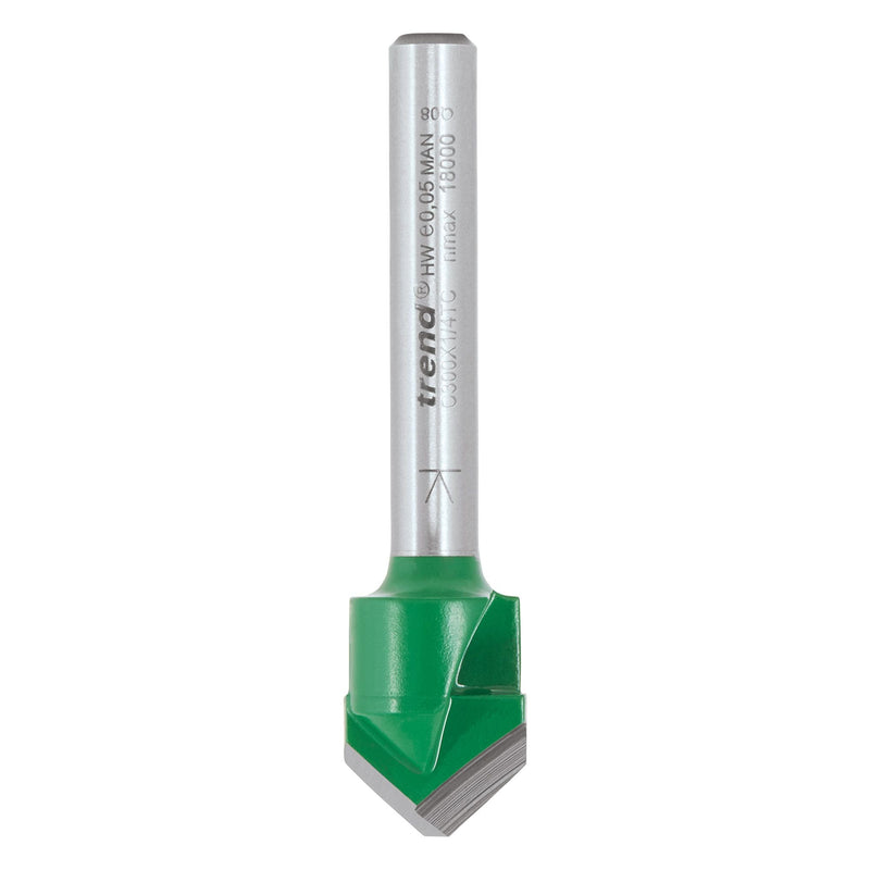 C300X1/4TC - rend CraftPro 1/4 Alucobond 45 Degrees V Groove 13mm dia x 10mm cut depth