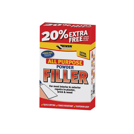 Everbuild Sika All Purpose Powder Filler 1.5kg + 20% Free Everbuild Sika - RockBottom Northamptin