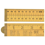 R.S.T. Wooden 4 Fold Rule 1m / 39in (Loose) R.S.T. - RockBottom Nothampton