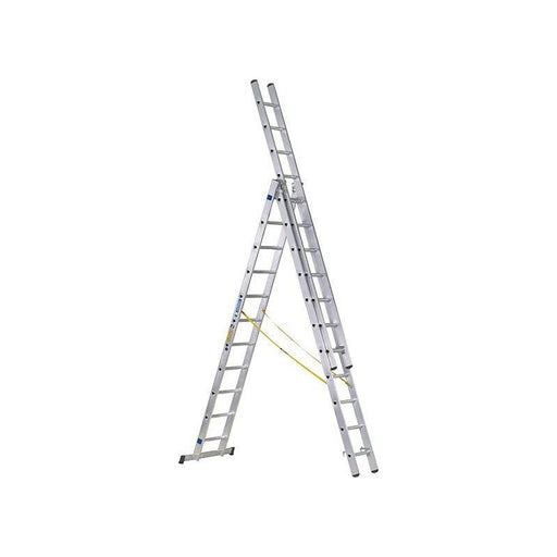 Zarges D-Rung Combination Ladder 3-Part 3 x 10 Rungs Zarges - RockBottom Northampton