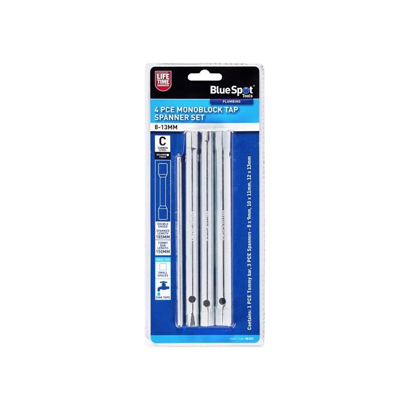 Bluespot Tools Monoblock Tap Spanner Set, 3 Piece BlueSpot Tools - RockBottom Northampton