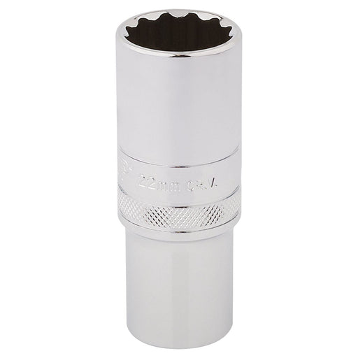 Draper HI-TORQ 12 Point Deep Socket, 1/2" Sq. Dr., 22mm 33788 Draper - Town Tools 