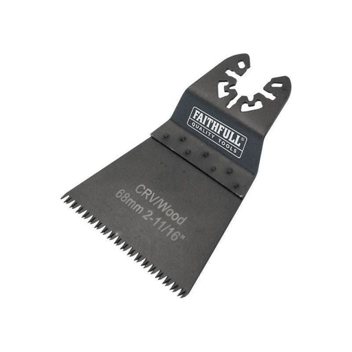 Faithfull Multi-Function Tool CrV Flush Fast Cut Wood Ground Side Set 68mm Faithfull - RockBottom Northampton