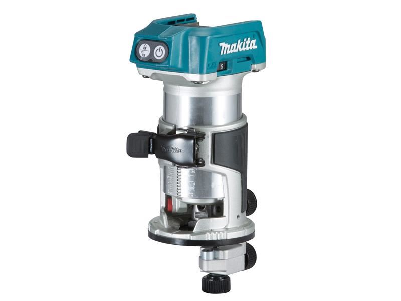 Makita DRT50ZJ BL LXT Router/Trimmer Body 1/4 & 3/8 18V Bare Unit + Case Makita - RockBottom Northampton 