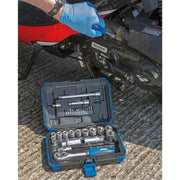 Draper 89558 Metric Socket Set, 3/8" Sq. Dr. (34 Piece)