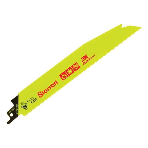 Starrett BTR81014-5 Bi-Metal King Cut™ Demolition Blade 203mm 10-14 TPI (Pack 5) Starrett - RockBottom Nothampton