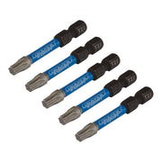 Draper 05654 Draper Expert TX-STAR® Impact Screwdriver Bits, T27 x 50mm, 1/4" Hex (Pack of 5)