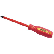 Draper Fully Insulated Soft Grip PZ TYPE Screwdriver, No.3 x 250mm 46535 Draper - Town Tools 