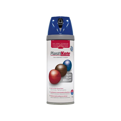 Plastikote Twist & Spray Gloss Pacific Blue 400ml PlastiKote - RockBottom Nothampton