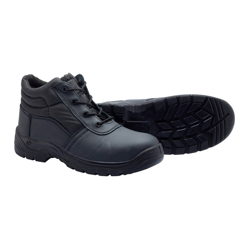 Smooth Leather Composite Chukka Black - size 5