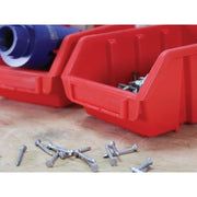 Faithfull 12 Plastic Storage Bins with Wall Mounting Rails Faithfull - RockBottom Northampton
