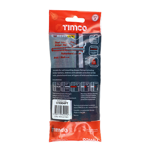 TIMCO Corefix 100 Dot & Dab Wall Fixing