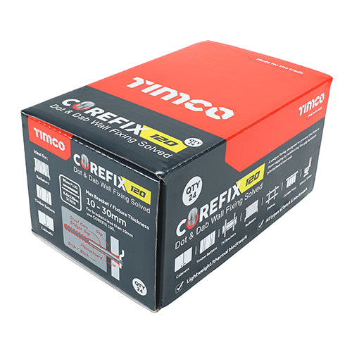 TIMCO Corefix 120 Dot & Dab Wall Fixing — Box