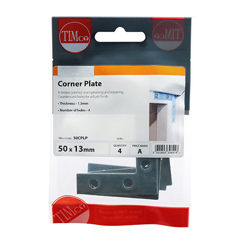 TIMCO Corner Plates Silver