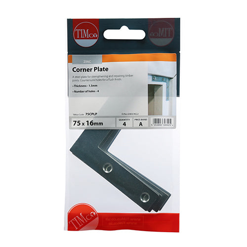 TIMCO Corner Plates Silver