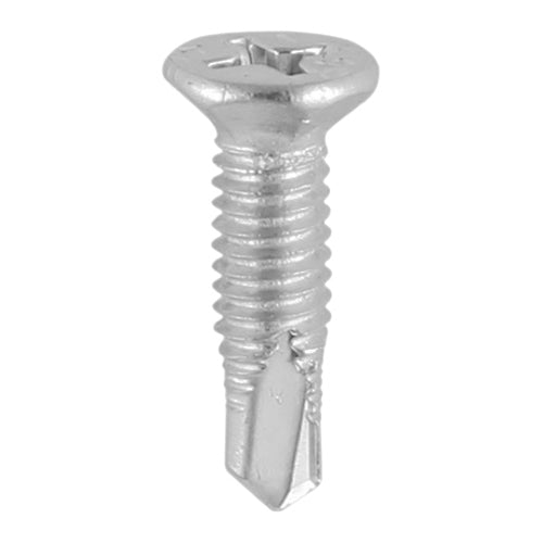 TIMCO Window Fabrication Screws Countersunk Facet PH Metric Thread Self-Drilling Point Zinc - M4 x 13
