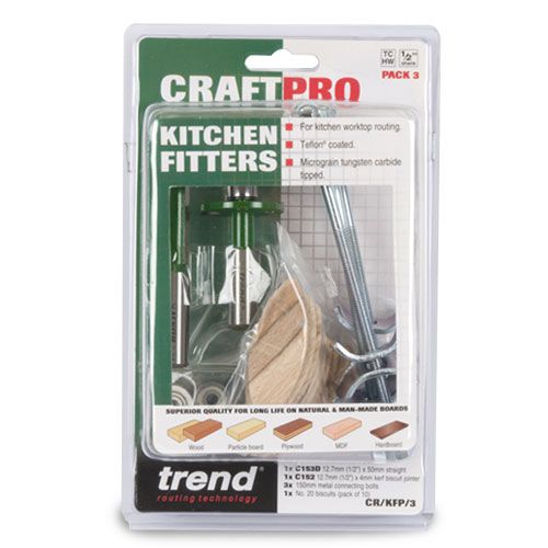 CR/KFP/3X12MM - Kitchen Fitters Pack Three Metric shank 12mm