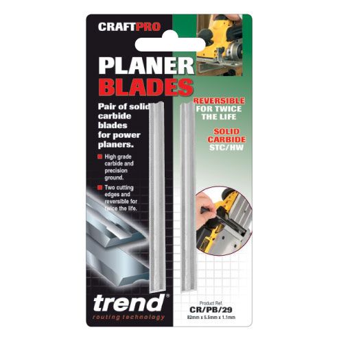 CR/PB29 - Planer blade set 82mm x 5.5mm x 1.1mm TC