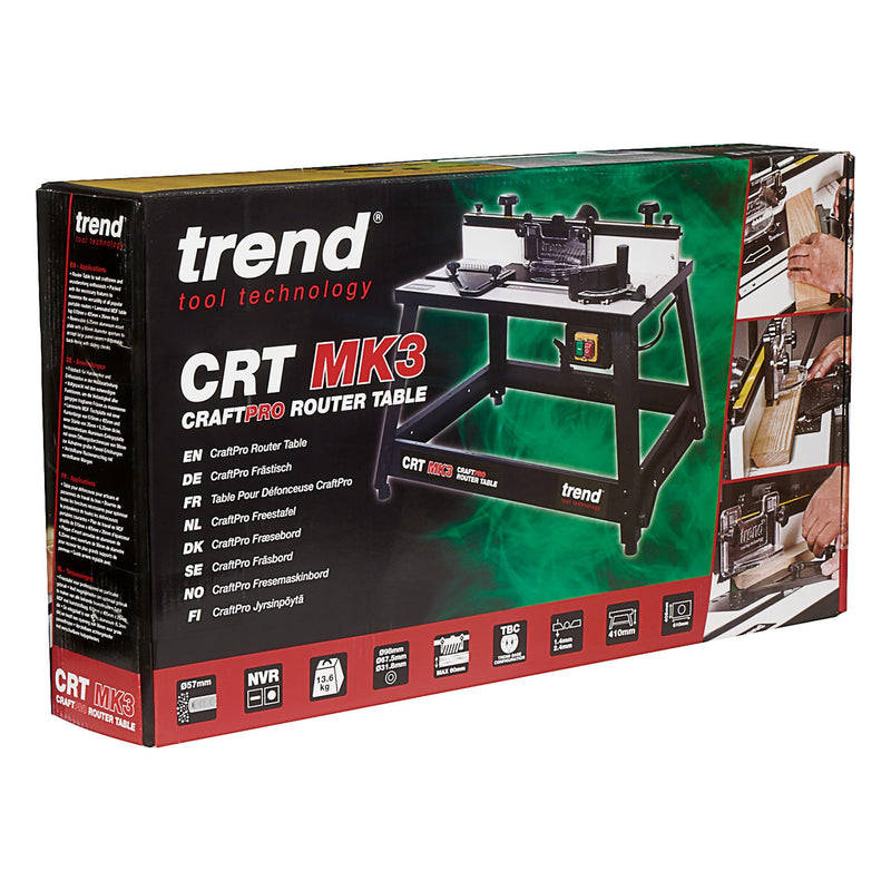 CRT/MK3/EURO - Portable Benchtop Router Table 230V EU