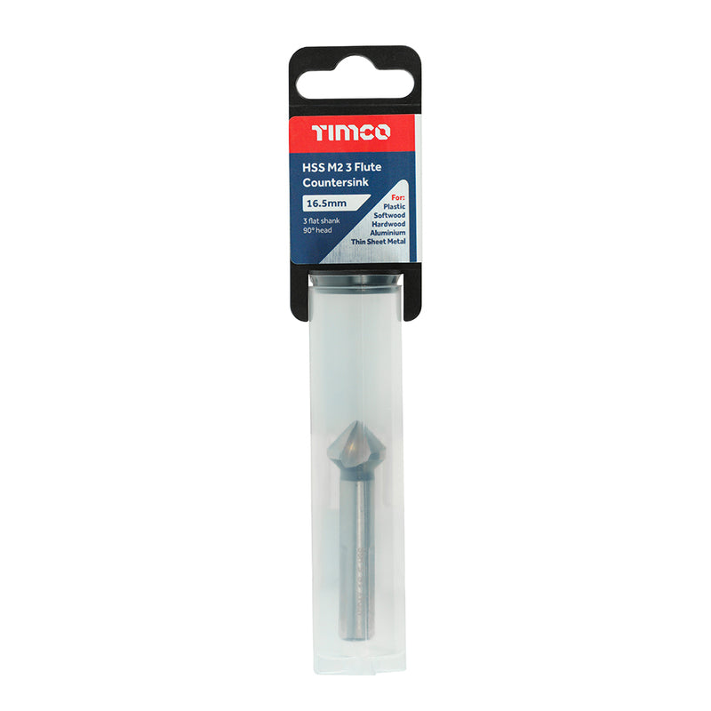 TIMCO 3 Flute Countersink M2 HSS - 10.4mm