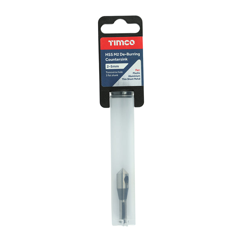 TIMCO De-Burring Countersink M2 HSS - 10-15mm