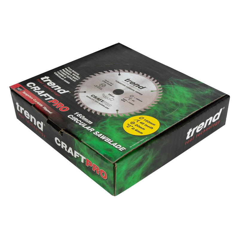 CSB/16048/10 - Wood Circular Saw Blade 160mm x 20mm x 48T, 10 Pack