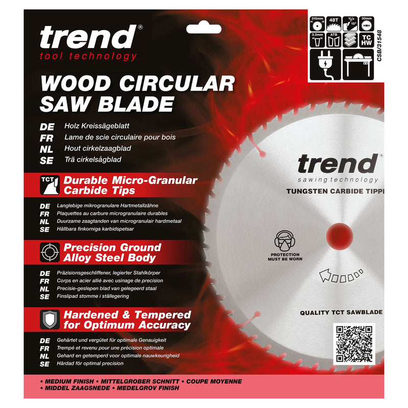 CSB/31548 - Trend Wood Circular Saw Blade 315mm x 30mm x 48T