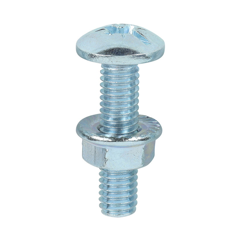 TIMCO Cable Tray Bolts & Flange Nuts Silver - M6 x 12