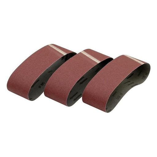 Dewalt Power Tools Sanding Belt 533 x 75mm 80G Pack of 3 DeWALT Power Tools - RockBottom Northampton