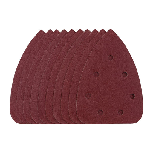 Draper 08619 Detail Sanding Sheets with Hook and Loop, 140mm, 120 Grit, SSD6 (Pack of 10)