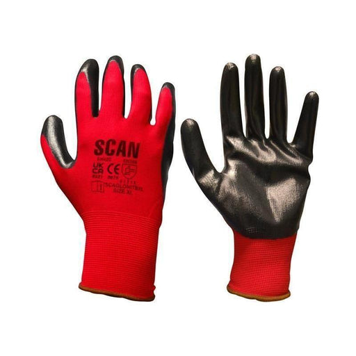 Scan Nitrile Coated Knitted Gloves - XXL (Size 11) Scan - RockBottom Nothampton