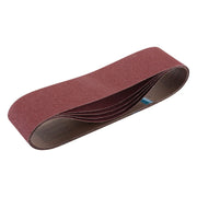 Draper 09264 Cloth Sanding Belt, 100 x 915mm, 80 Grit (Pack of 5)